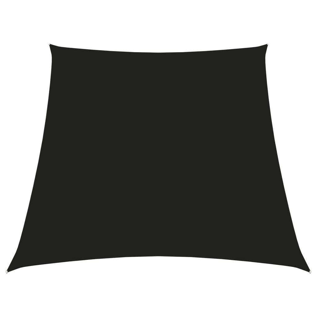 Vidaxl Toldo De Vela Trapezoidal De Tela Oxford Negro 3/5x4 M_0