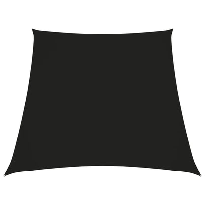 Vidaxl Toldo De Vela Trapezoidal De Tela Oxford Negro 3/5x4 M_0