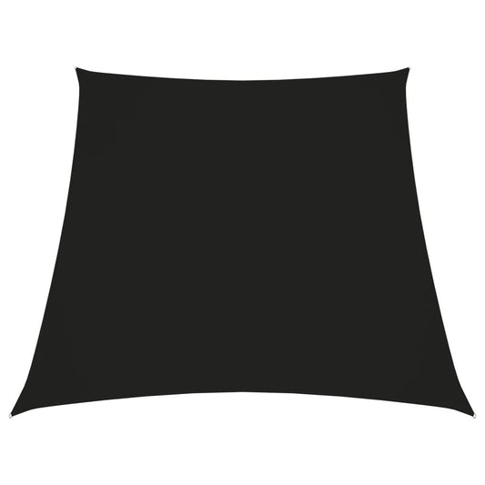 Vidaxl Toldo De Vela Trapezoidal De Tela Oxford Negro 3/5x4 M_0