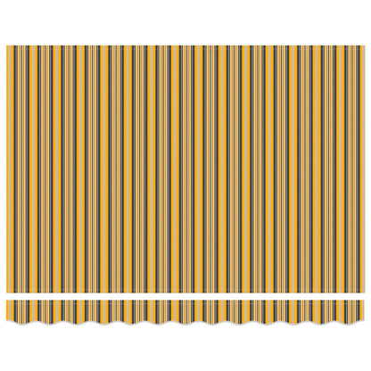 Toldo Retráctil Multicolor 350 X 250 Cm Poliéster Y Metal_5