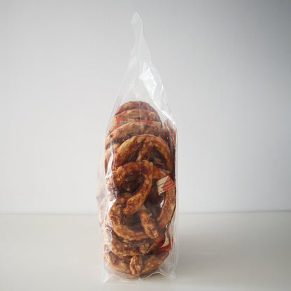 18u Snacks Colágeno Para Perro, De Gelatina De Buey Y Pollo, Bolsa De 18u Pretzels (50gr/u Aprox)