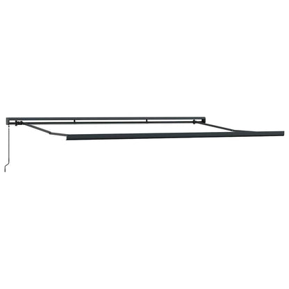 Toldo Retráctil Aluminio Y Tela Gris Antracita Y Blanco 4,5x3 M_4