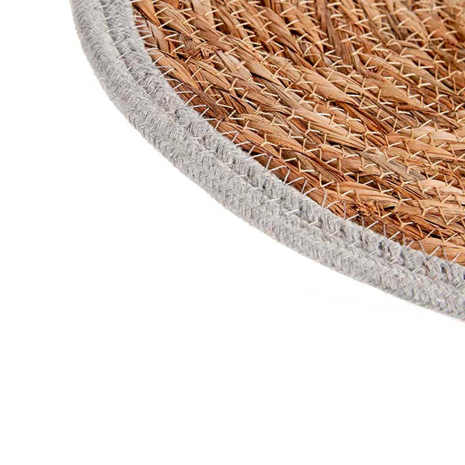 Tapete Natural Borde Gris 30cm Colección Kinvara_3