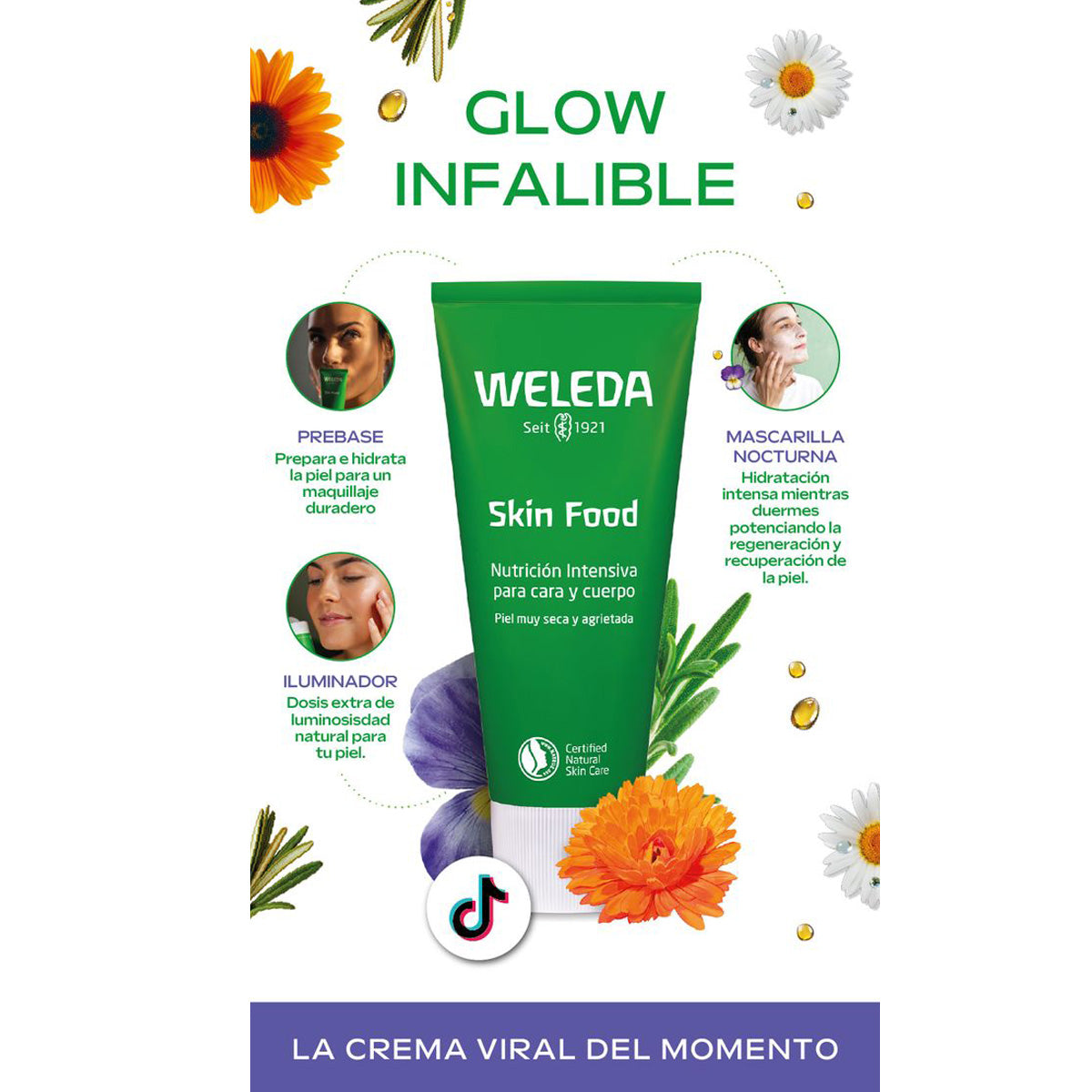 Cofre GLOW Skin Food Original 75ml + Lip Regalo, Weleda