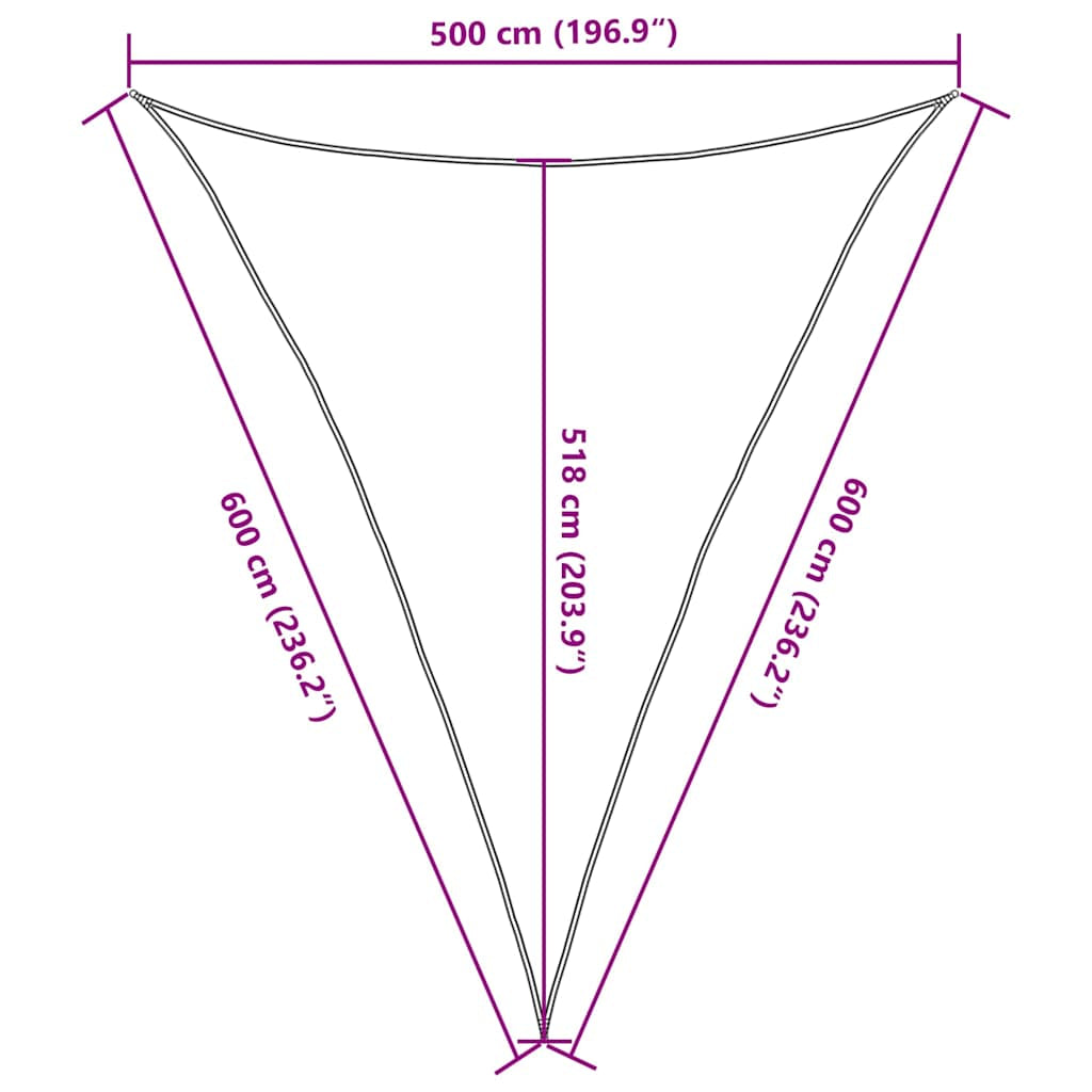 Vidaxl Toldo De Vela Hdpe Gris Taupe 160 G/m² 5x6x6 M_2