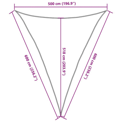 Vidaxl Toldo De Vela Hdpe Gris Taupe 160 G/m² 5x6x6 M_2