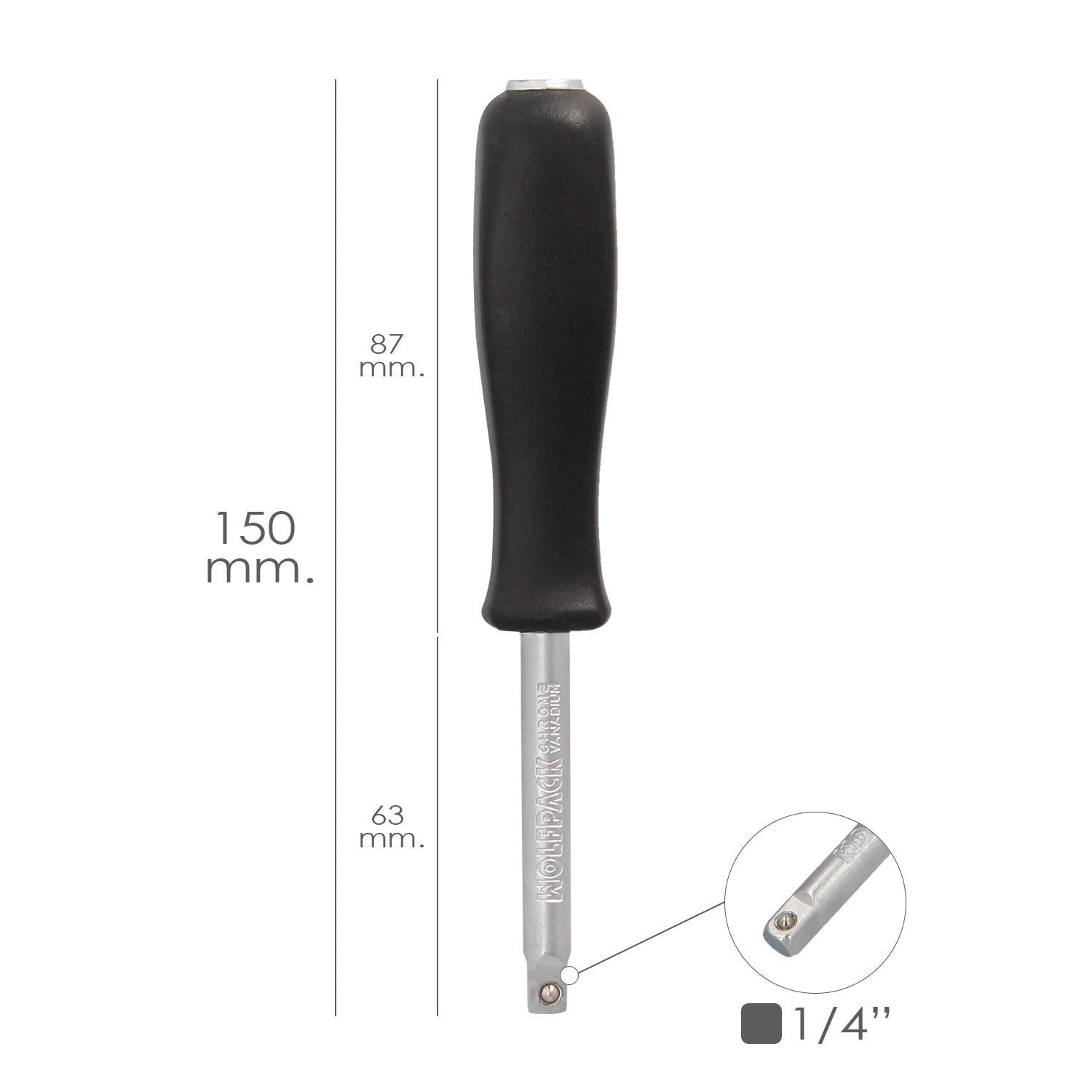 Empuñadura Destornillador Para Vasos 1/4. Prolongador Carraca, Alargador Carraca, Destornillador Vasos_1