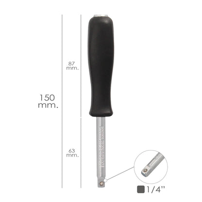 Empuñadura Destornillador Para Vasos 1/4. Prolongador Carraca, Alargador Carraca, Destornillador Vasos_1