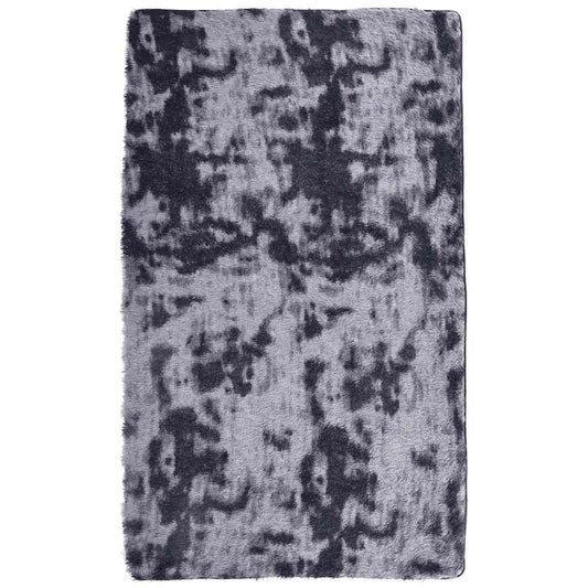 Vidaxl Alfombra De Pelo Largo Navarra Gris Oscuro 60x100 Cm Poliéster_0