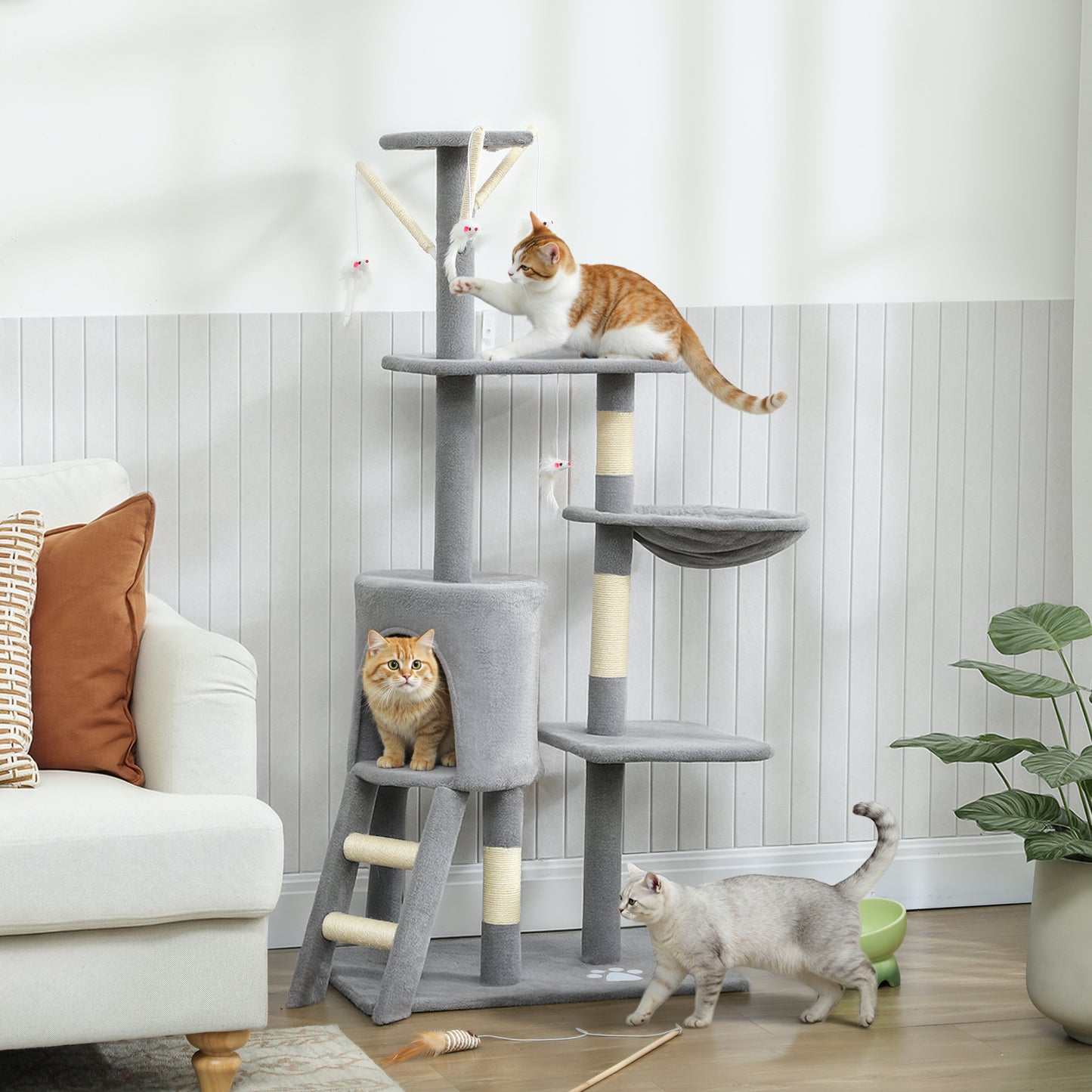 Pawhut Árbol Rascador Para Gatos Grande_1