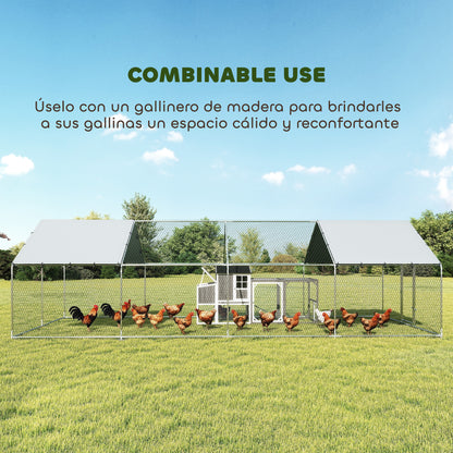 Pawhut Gallinero Para Exterior Grande_4