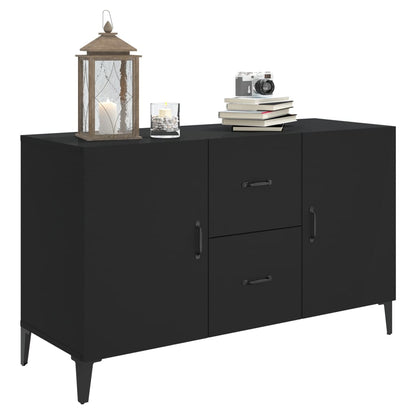Aparador De Madera De Ingeniería Negro 100x36x60 Cm / Vetonek_1
