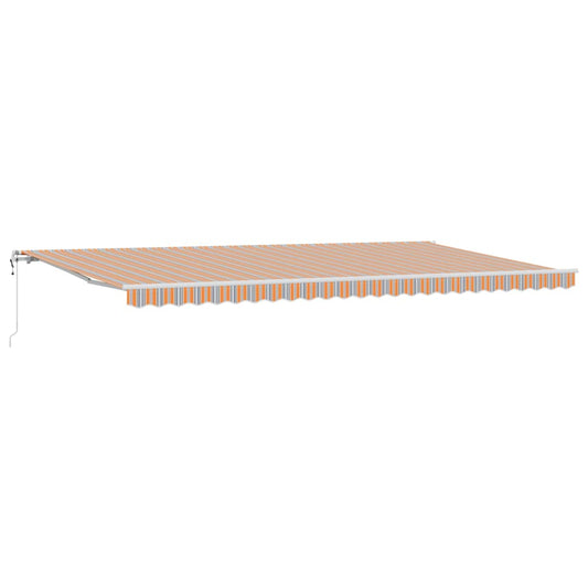 Toldo Retráctil Multicolor 600 X 300 Cm Tela Y Aluminio_0