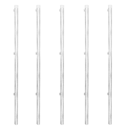 Valla Metálica Con Estacas Postes Acero Galvanizado 15x1,5 M / Vetonek_0