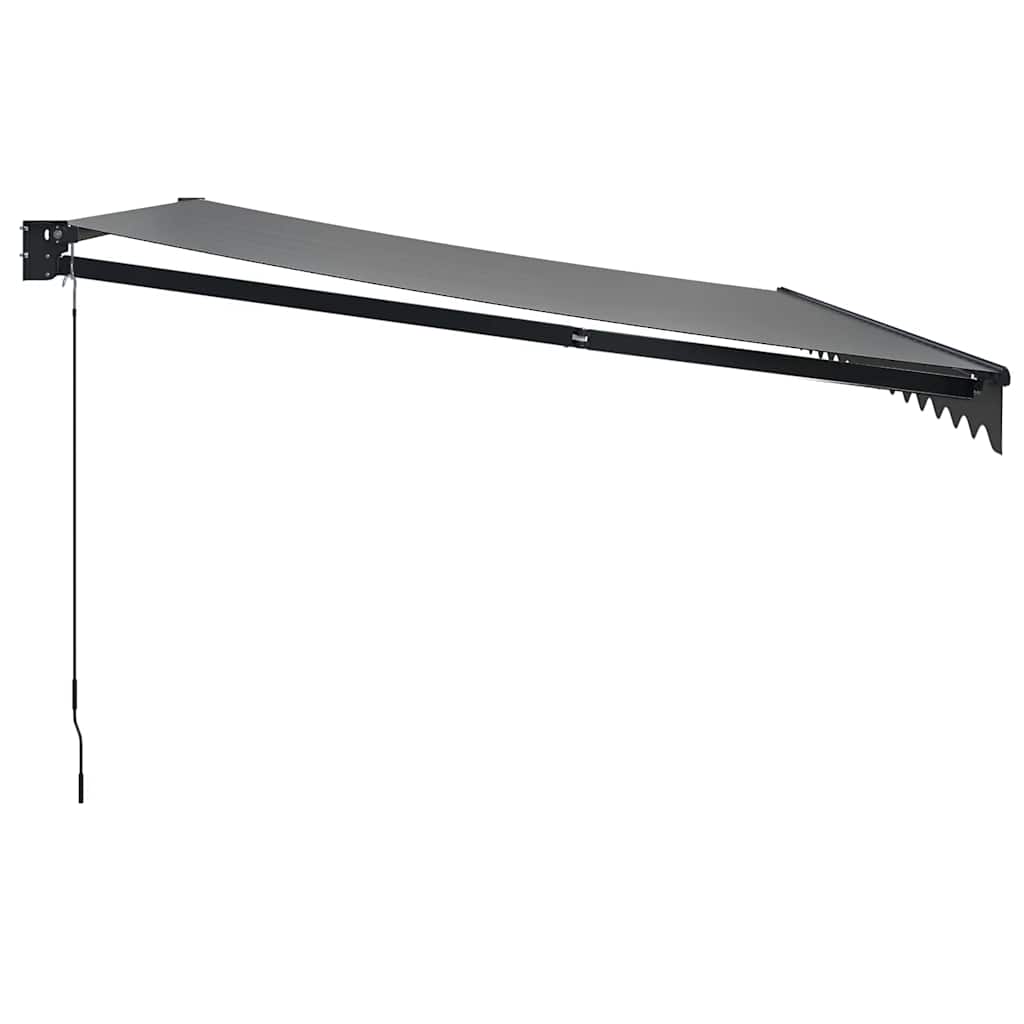 Toldo Retráctil Aluminio Y Tela Gris Antracita 4,5x3 M_3