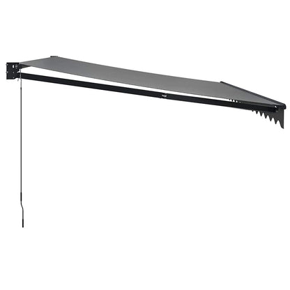 Toldo Retráctil Aluminio Y Tela Gris Antracita 4x3 M_3