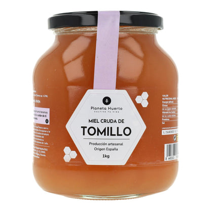 Pack 6x Miel Cruda de Tomillo Planeta Huerto 1 Kg