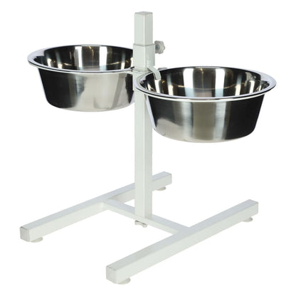 Kerbl Comedero Con Soporte Blanco 2x2,8 L 43 Cm_4