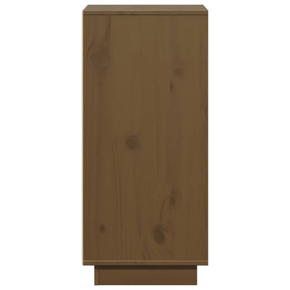 Aparador De Madera Maciza De Pino Marrón Miel 31,5x34x75 Cm / Vetonek_4