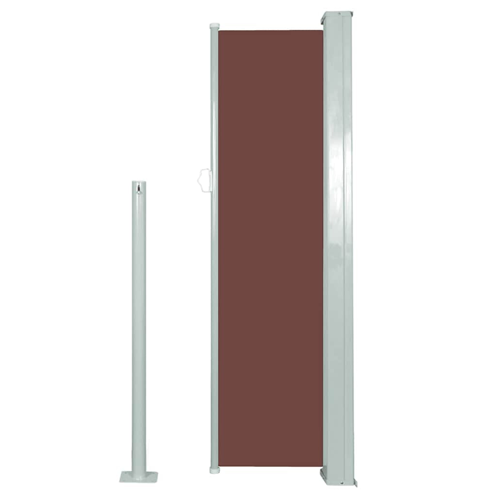 Vidaxl Toldo Lateral Retráctil 120x300 Cm Marrón_3