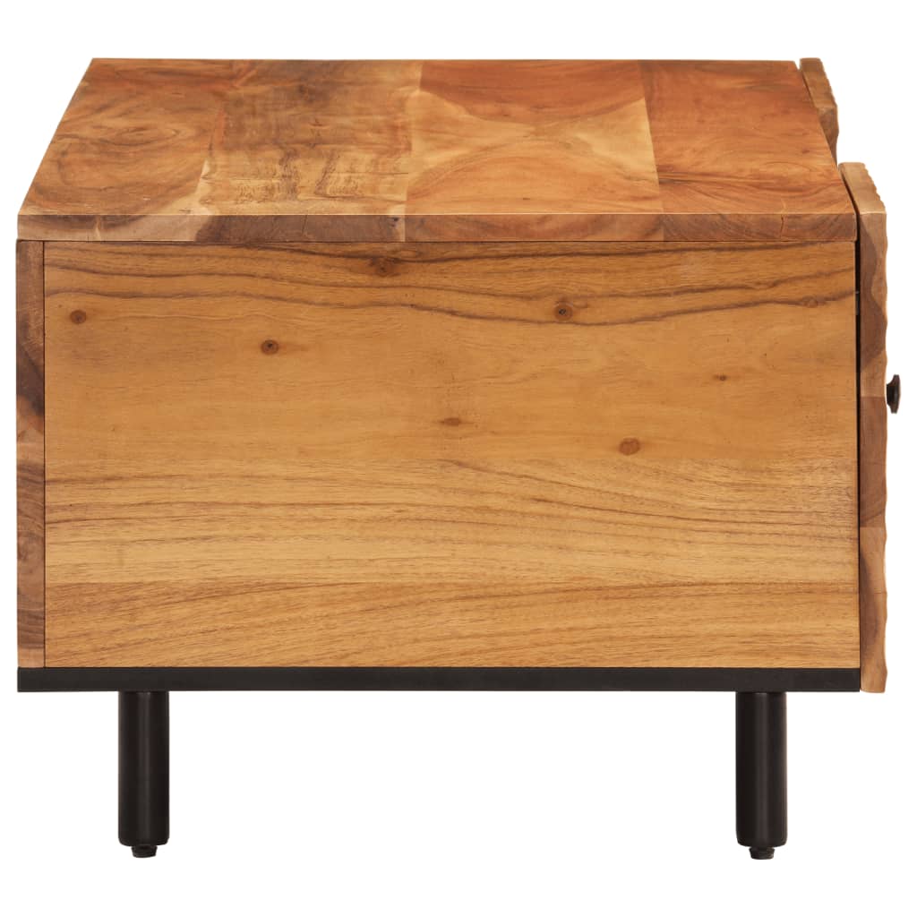 Mesa De Centro Madera Maciza De Acacia 100x54x40 Cm_4