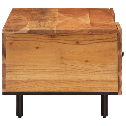 Mesa De Centro Madera Maciza De Acacia 100x54x40 Cm_4