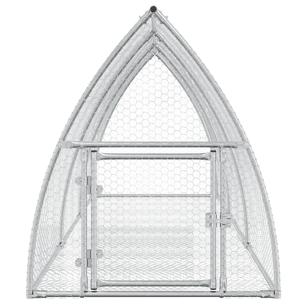 Conejera Acero Galvanizado Plateado 105x300x120 Cm_4