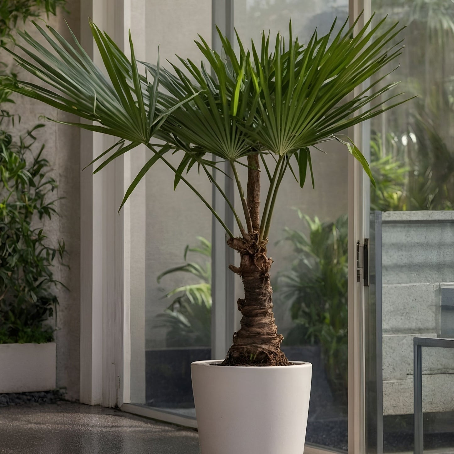 Palma De China - 2 Pzs - Trachycarpus Fortunei - Altura 65-75cm - ⌀21cm