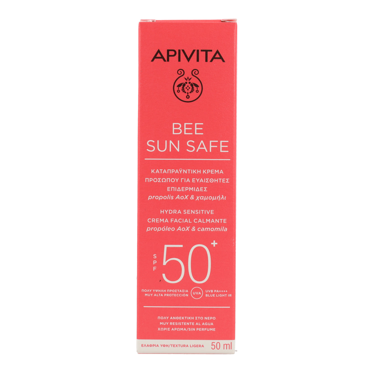 Crema solar calmante Hydra Sensitive SPF50 Apivita 50ml