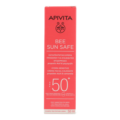 Crema solar calmante Hydra Sensitive SPF50 Apivita 50ml