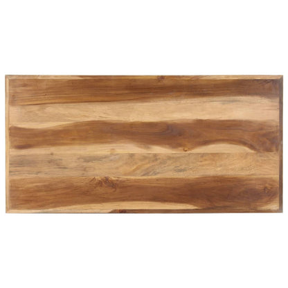 Mesa De Comedor De Madera Acacia Acabado Miel 120x60x75 Cm_2