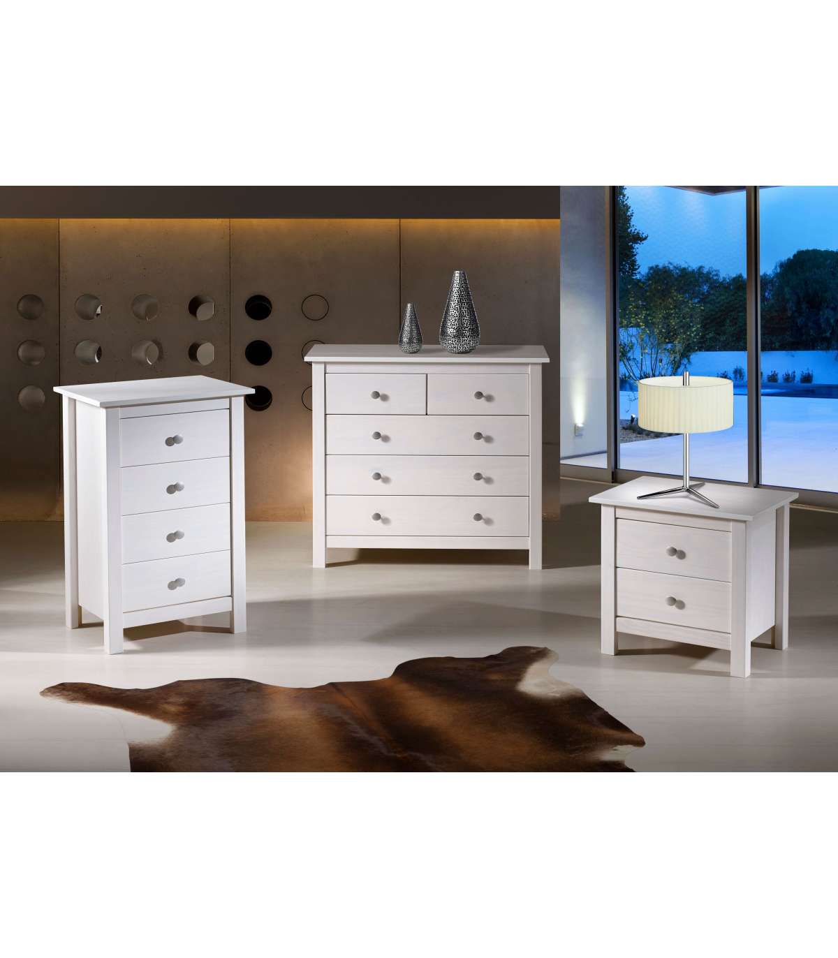Sinfonier 4 Cajones Modelo Bella Acabado Blanco, 46 Cm(ancho) 80 Cm(altura) 35 Cm(fondo)_5