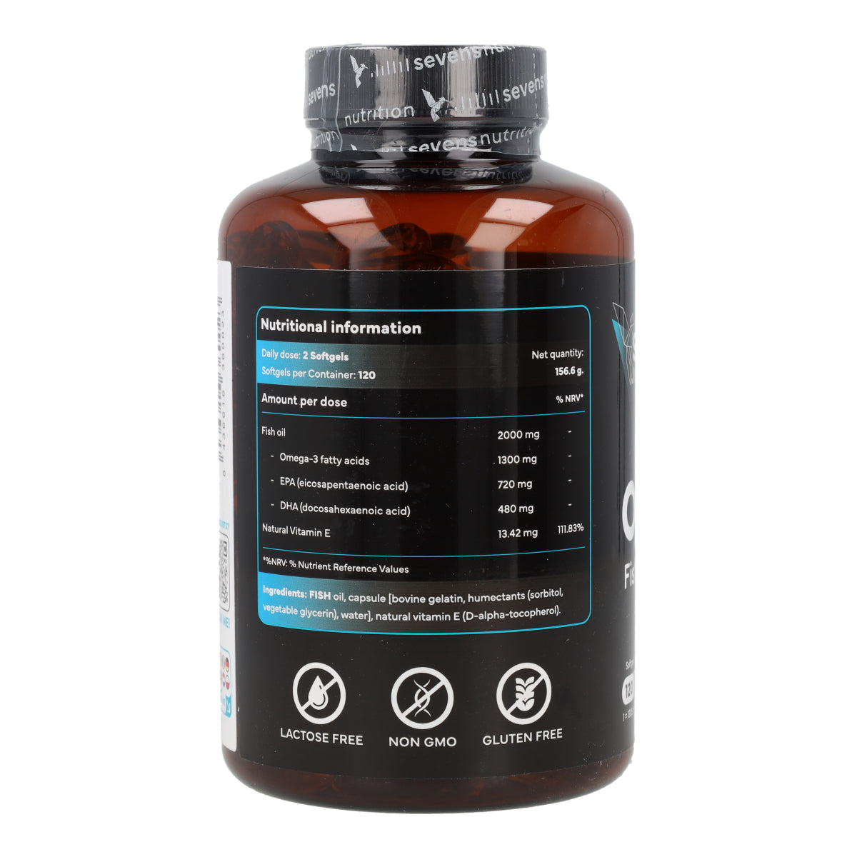 Omega 3 Sevens Nutrition 120 cápsulas