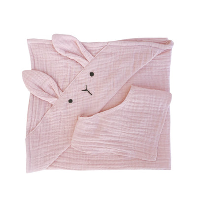 Set Toalla-bandana Muñeca Bunny Bobble Rosa_0