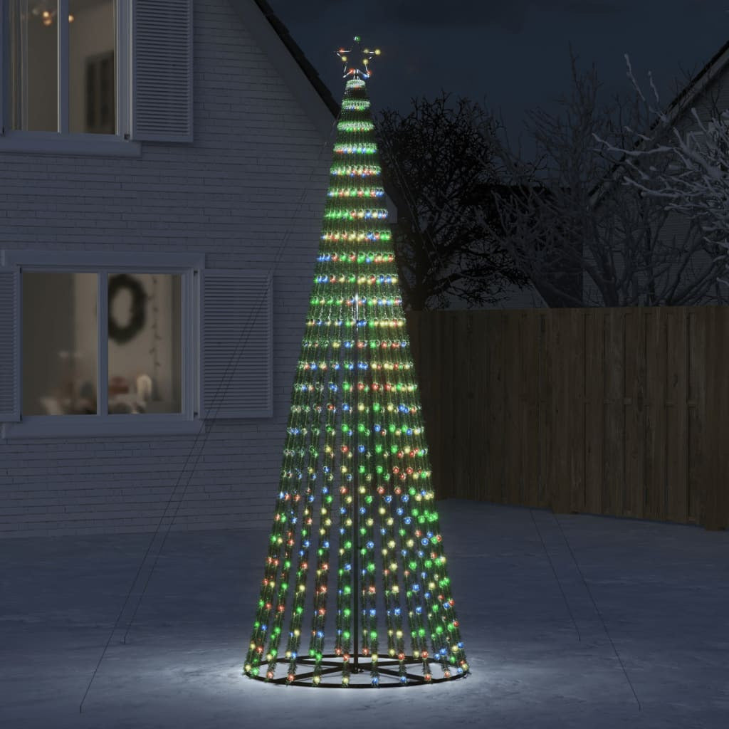Vidaxl Árbol De Navidad Led 688 Leds De Colores 300 Cm_1