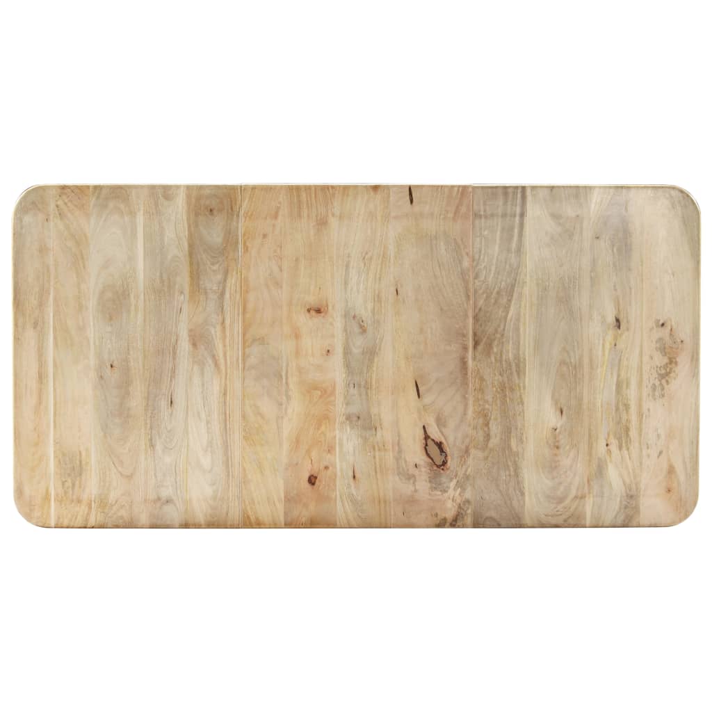Mesa De Comedor De Madera Maciza De Mango 180x90x76 Cm_2