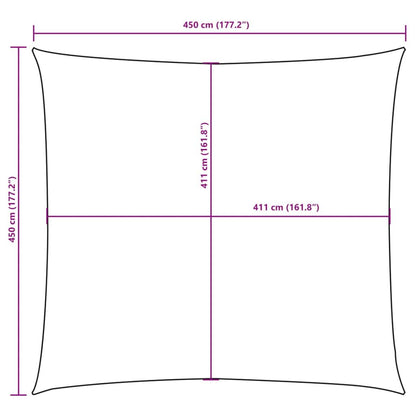 Vidaxl Toldo De Vela Cuadrado Tela Oxford Verde Oscuro 4,5x4,5 M_2