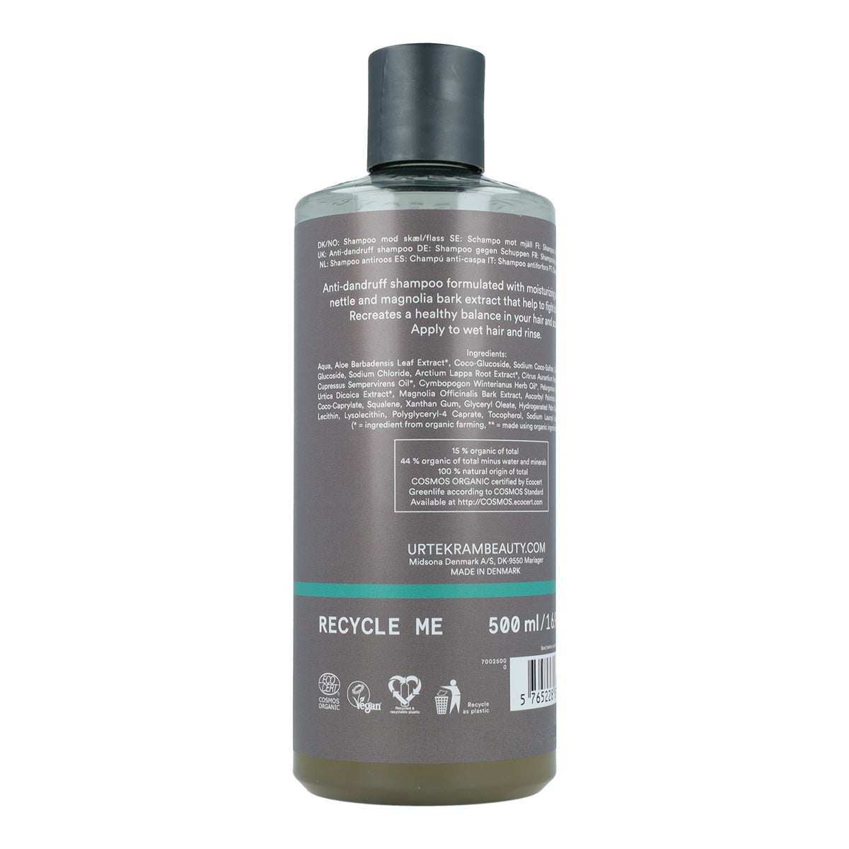 Champú De Ortiga Anticaspa – 500 Ml, Hilft Gegen Schuppen Und Reinigt Sanft