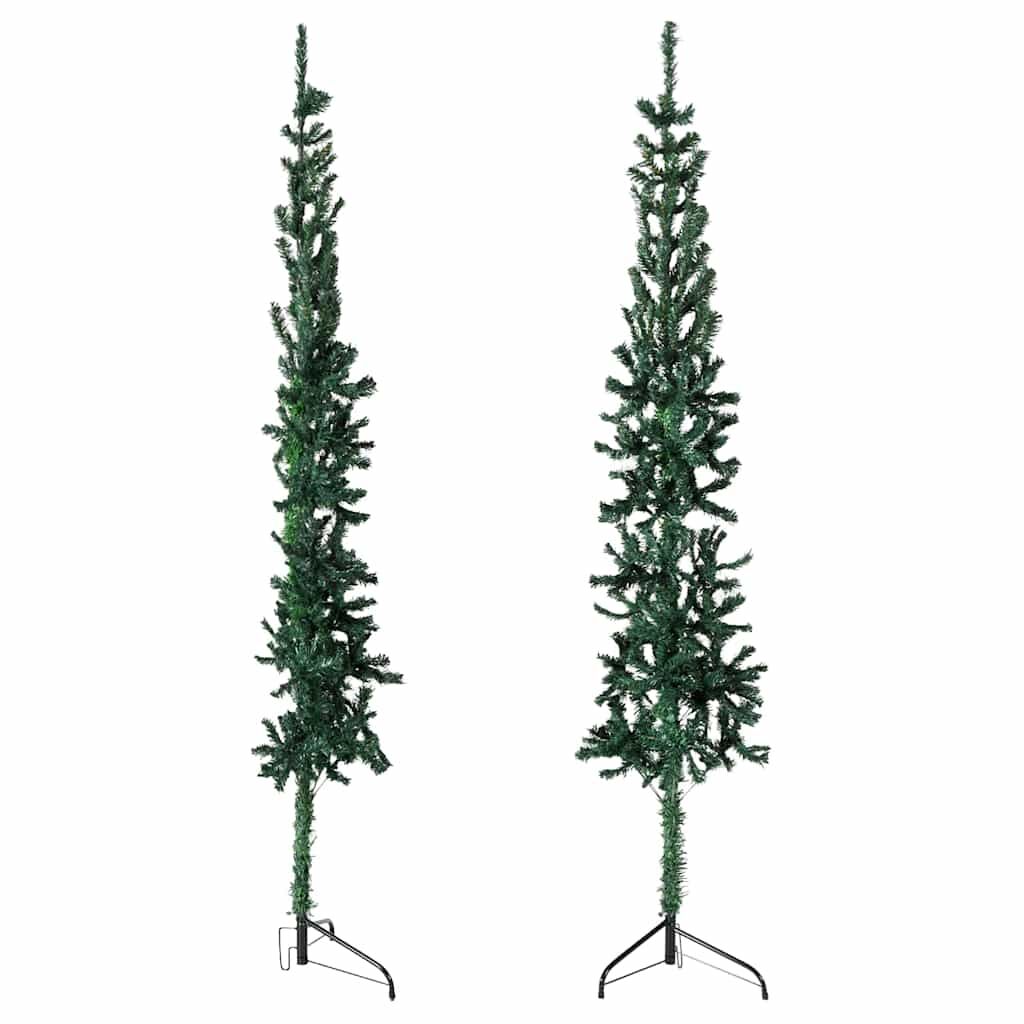 Vidaxl Medio Árbol De Navidad Artificial Con Soporte Verde 240 Cm_3