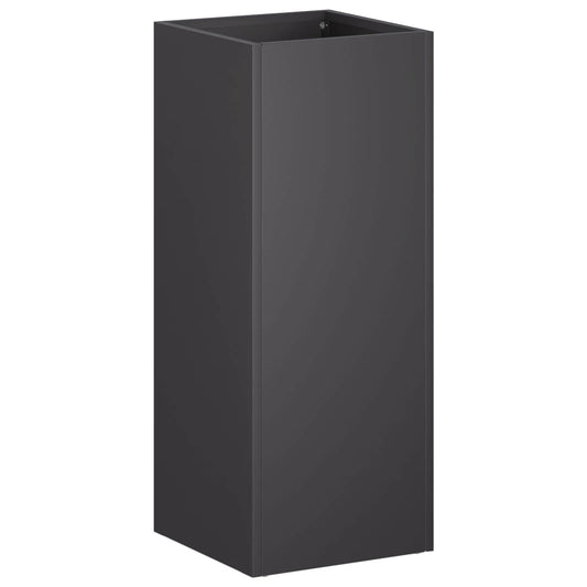 Macetero De Jardín Negro 20 X 20 X 40 Cm Acero Laminado En Frío_0