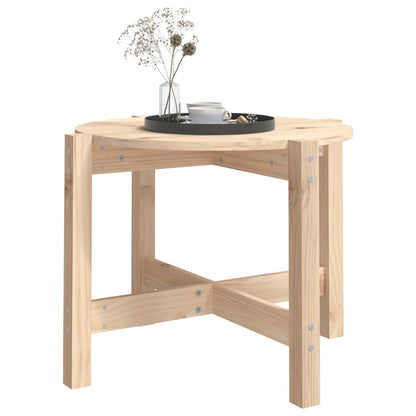 Mesa De Centro De Madera Maciza De Pino 62,5x45 Cm_2