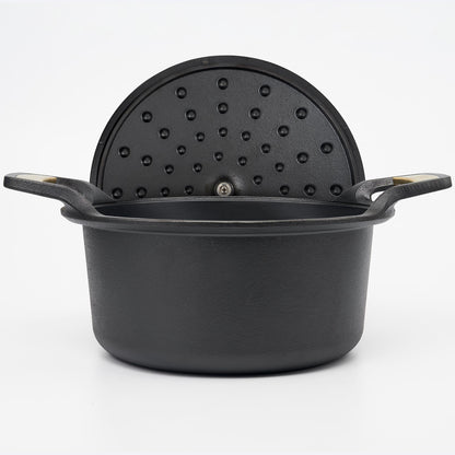 Victoria Horno Holandés Signature Gold Inducción Hierro Fundido Curado 30cm/ 5,7l_5