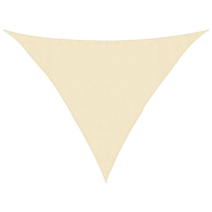 Vidaxl Toldo De Vela Crema Hdpe 160 G/m² 3,5x3,5x4,9 M_0