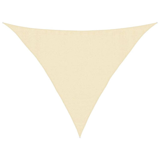 Vidaxl Toldo De Vela Crema Hdpe 160 G/m² 3,5x3,5x4,9 M_0