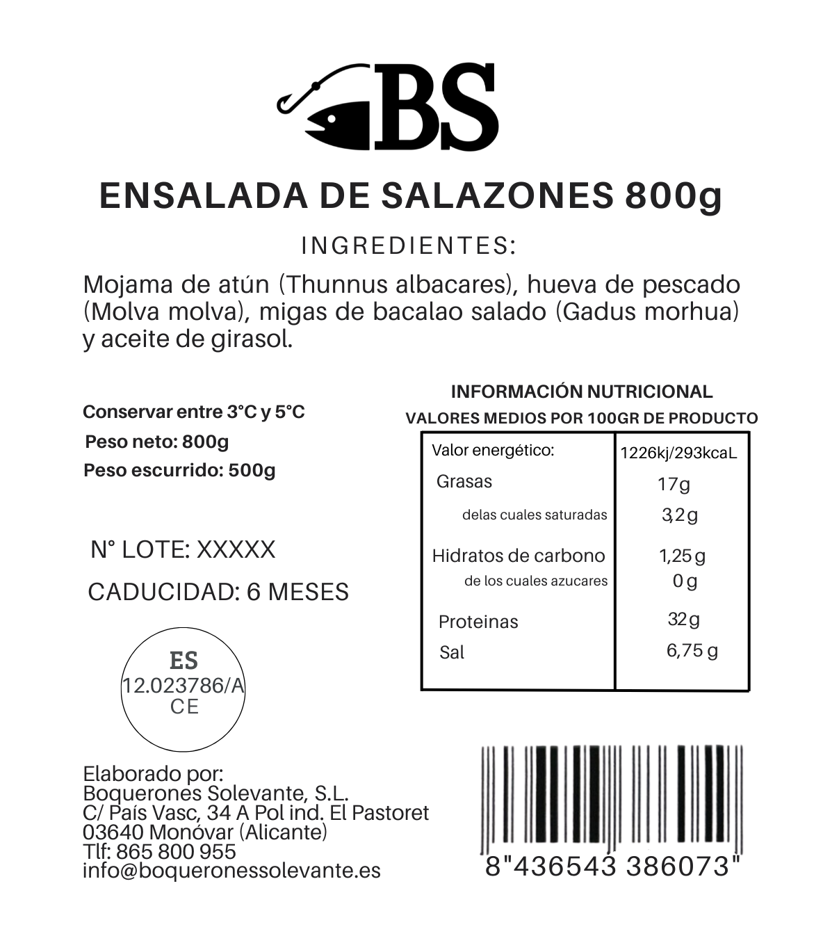 Pack 2 X Ensalada De Salazones 800 G_1