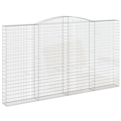 Cestas De Gaviones 7 Uds Forma De Arco Hierro 400x30x220/240 Cm_2