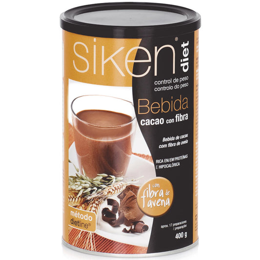 Siken Diet Bebida de Cacao con Fibra de Avena 400 g