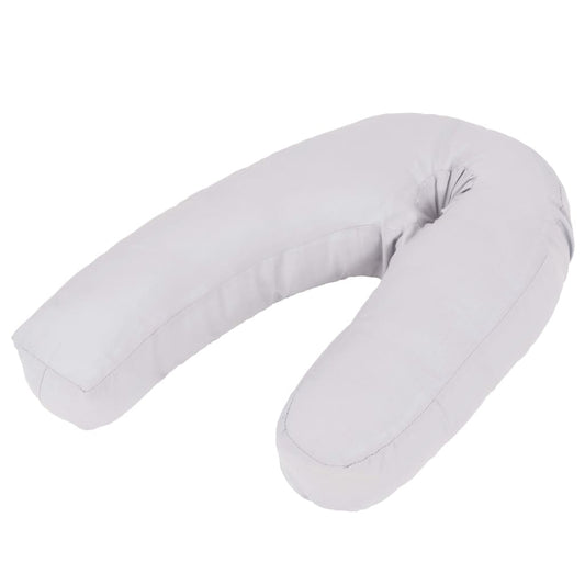 Vidaxl Almohada De Embarazo Con Forma De J 54x(36-43) Cm Gris_0
