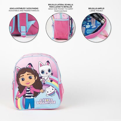 Mochila Escolar Gabby's Dollhouse Rosa 25 X 20 X 30 Cm / Vetonek_2