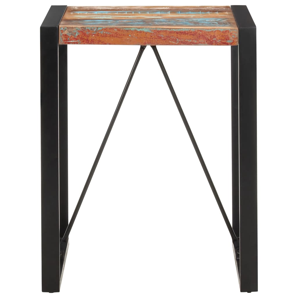 Mesa De Comedor De Madera Maciza Reciclada 60x60x75 Cm_0